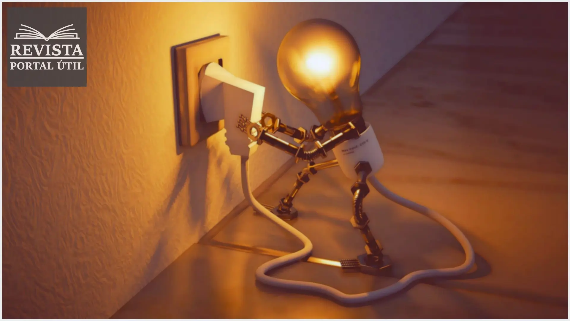5 dicas para economizar energia e diminuir o valor da conta no fim do mês Lâmpada elétrica ligada na tomada