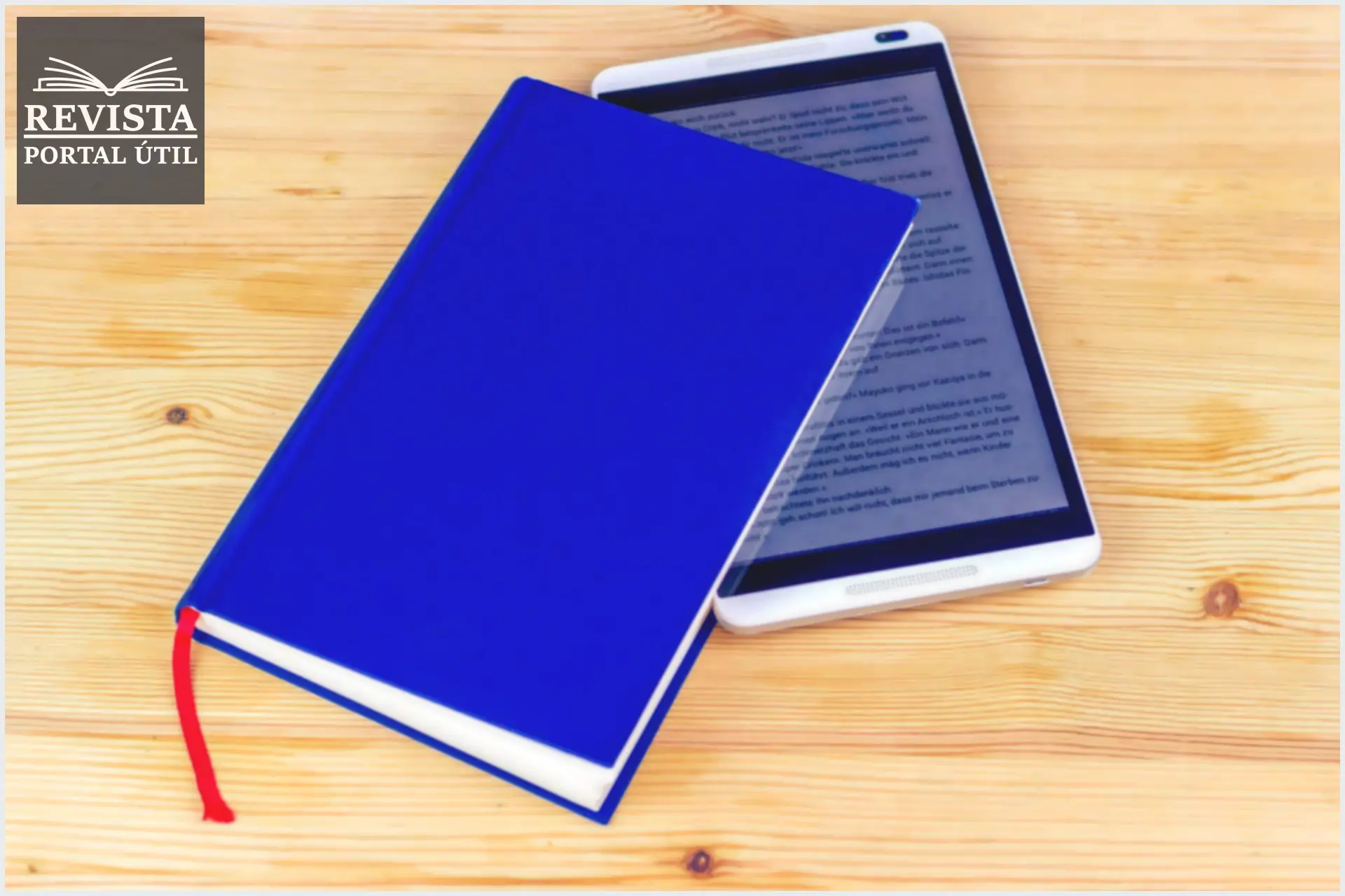 Livro e kindle com livro de modernismo