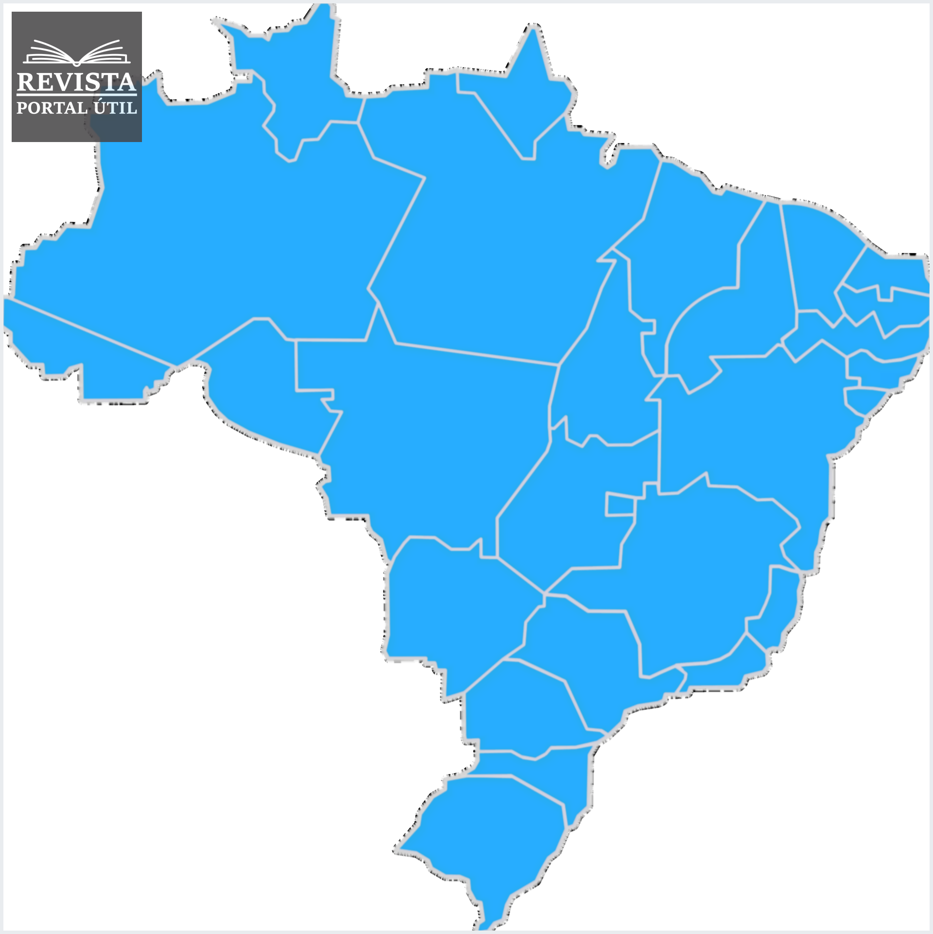 Mapa geográfico do Brasil