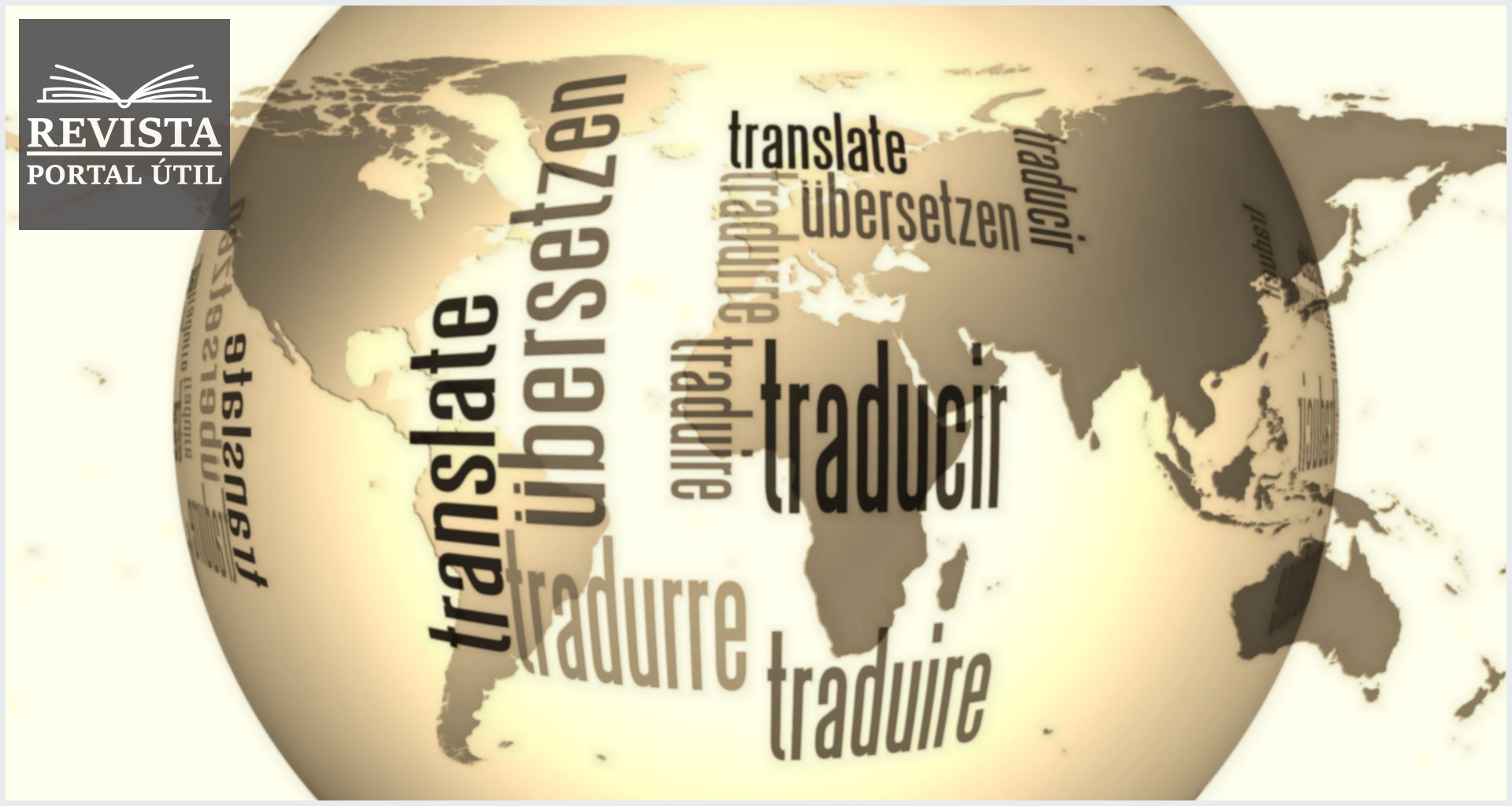 Mapa do mundo representando os idiomas mais falados do mundo