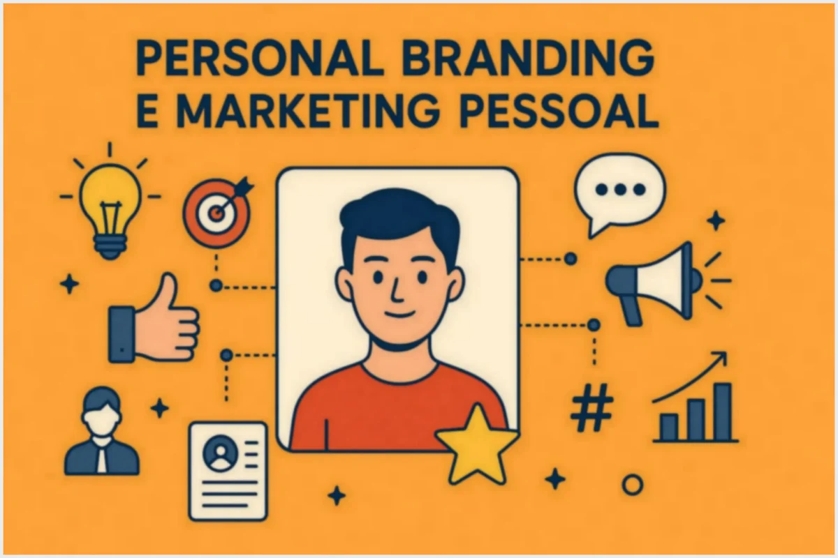 Quais as Diferenças entre Personal Branding e Marketing Pessoal Descrição: Imagem com a frase