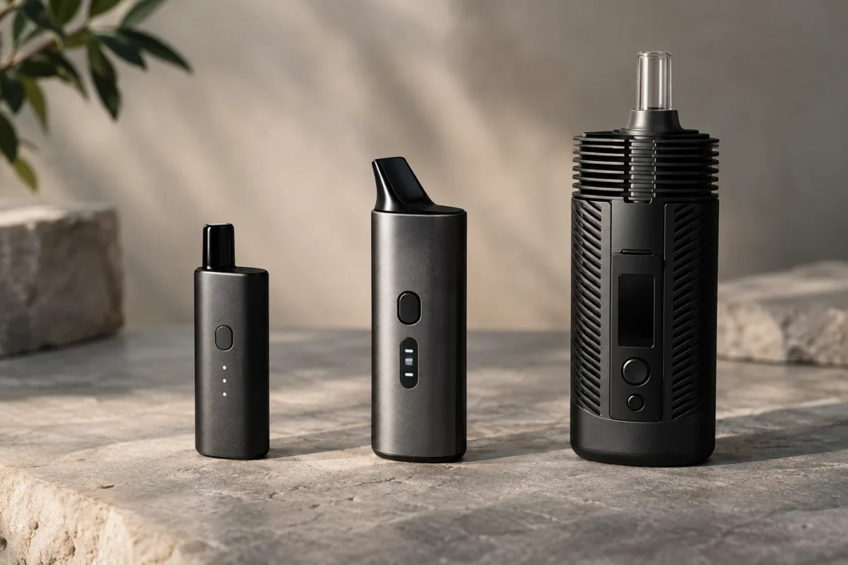 O que muda entre vaporizadores compactos, intermediários e avançados