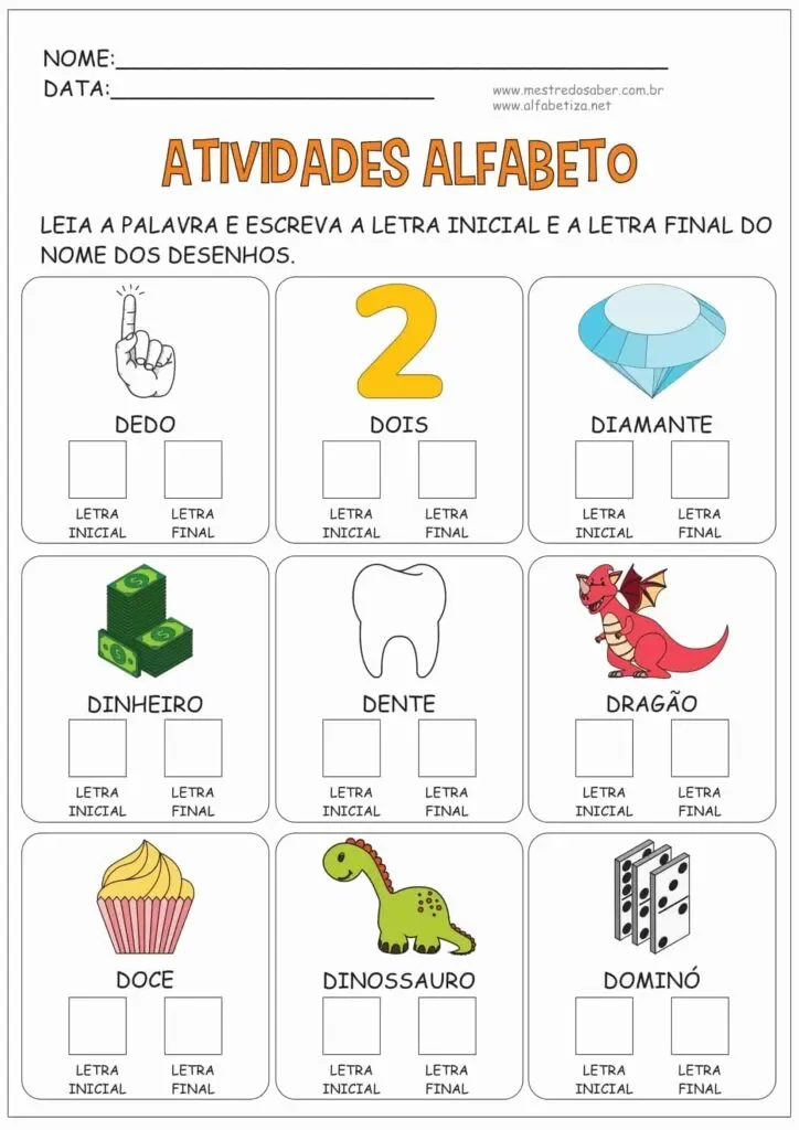 Sugestões de Atividade 1 Ano Focadas no Desenvolvimento da Língua Portuguesa
